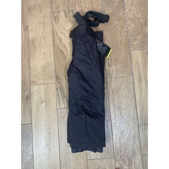 NEW Sport Essentials Kids 4 Unisex Black SNOW SKI PANTS SUSPENDERS Insulated NWT - Picture 7 of 9